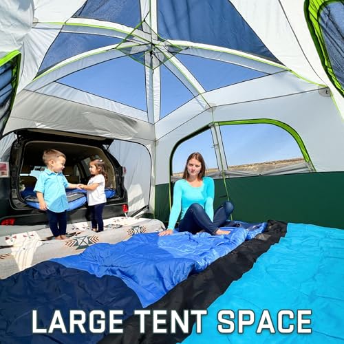 JELUCAMP SUV Tents for Camping 6 Person Waterproof, Car Family Camping Tent with Tailgate Attachment for SUV, Jeep, Truck with Cap, Easy Setup Large Tent for Outdoor Camping JLP-8817 の商品画像 2