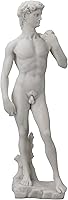 Veronese Design 13-Inch Michelangelo David Statue - Premium Resin Sculpture White Marble Finish Replica