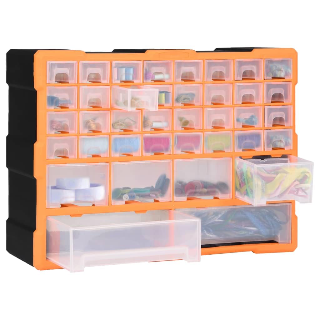 Genérico Organizador multicajones con 38 cajones 52x16x37,5 cm,Bricolaje,Accesorios de Bricolaje,Organización y Almacenamiento de Herramientas,Cajas de herramientas-147577