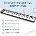 MIDI Keyboard 49 Key, USB MIDI Controller, ABS Keyboard with DAW Integration, 8 Drum Pads, 8 Knobs & OLED Display, Perfect for Music Production
