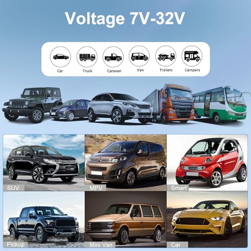 Portable Apple Car Play Screen 10.3 inch IPS Carplay Screen Car Buddy Touchscreen Unit, Wireless Android Auto FM Transmission Bluetooth for 7V-32V Vehicles +64G TF Card - Image 5