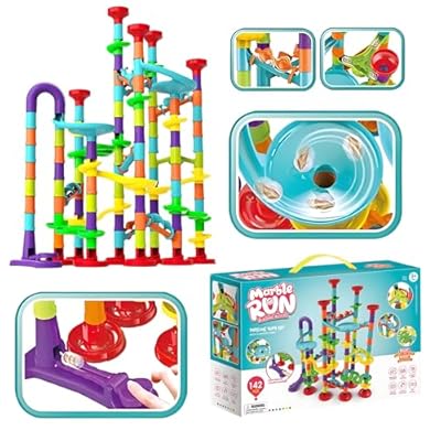 RockSwan Marble Runs for Kids 4-8,172 Pcs Set, ...