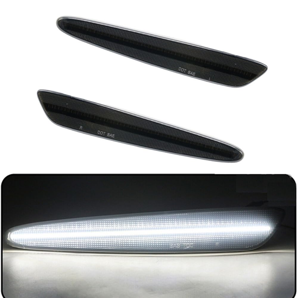 Riloer Feu de position latéral avant/arrière Compatible avec Chevrolet Corvette C6 2005-2013