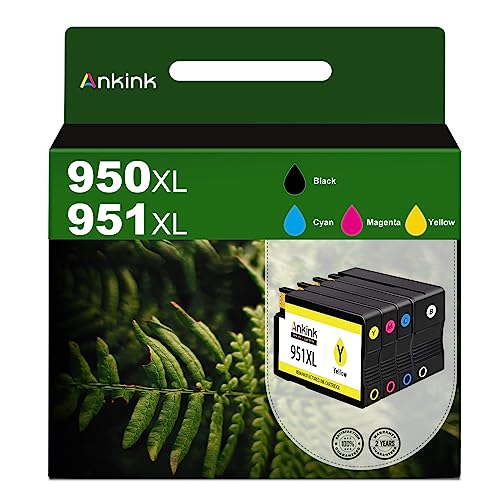 950Xl 951Xl Ink Cartridges Combo Pack Black Color Replacement For Hp 950 951 Xl Hp950 Hp951 Xl Hp950Xl Hp951Xl To Use With Officejet Pro 8600 8610 8620 8100 8625 8630 8660 8615 276Dw 251Dw Printer #TOP12