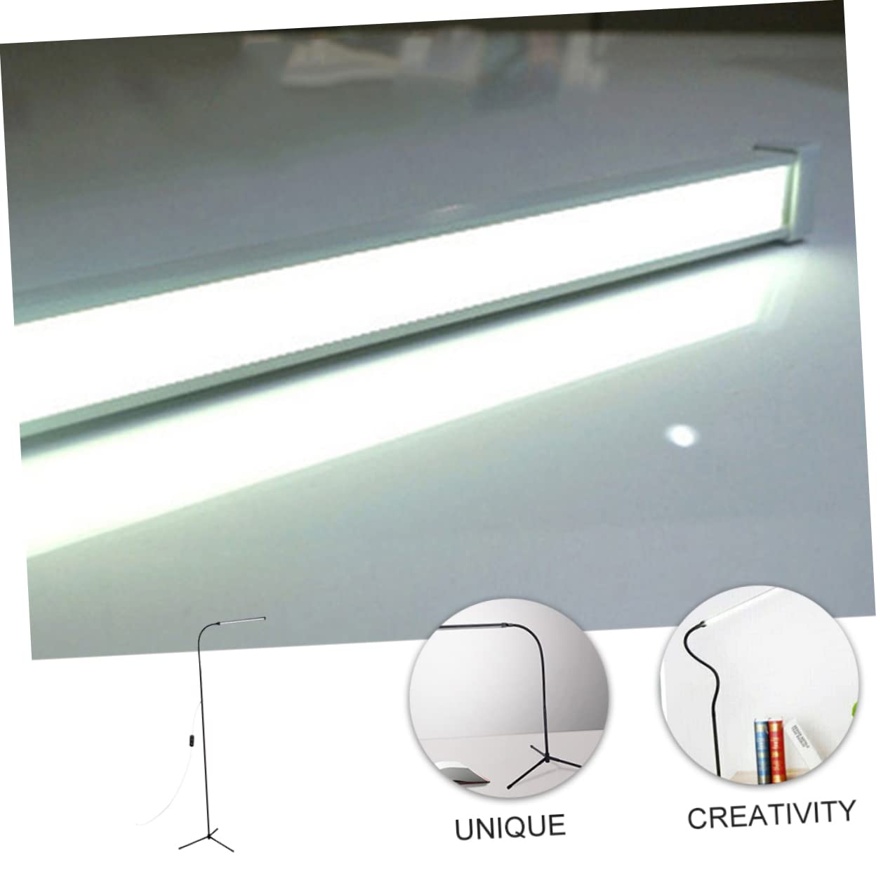 OSALADI Lampada da Lettura Luce senza Abbagliamento Dimmerabile con Clip LED Braccio lungo Flessibile, Alimentazione Usb Nero per Scrivania e Libro
