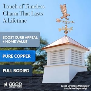 Good Directions Majestic Eagle Weathervane - Pure Copper Good Directions Majestic Eagle Weathervane Pure Copper