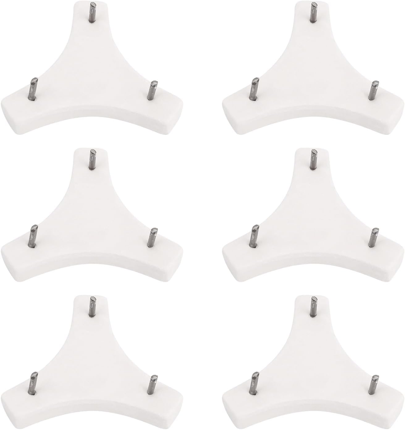 Kiln Stilts for Pottery, High Temperature Resistant & Heat Resistant Ceramic Tripod Stilts with 3-Point Metal Tips Kiln Furniture Posts for Firing Ceramics and Glaze Projects