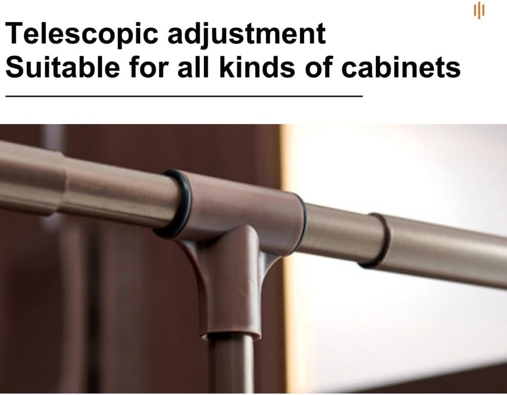 Retractable Wardrobe Rail, Adjustable 22-49 Inch Closet Hanger Organizer, Space Saving Storage System, Pull Down Wardrobe Rail Lift,S4,22to27in