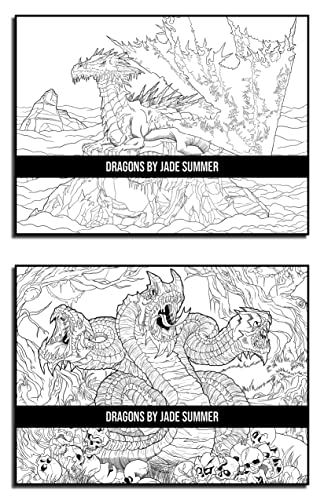 Dragons: An Adult Coloring Book with Mythical Fantasy Creatures and Epic Fantasy Scenes for Dragon Lovers - Image 15