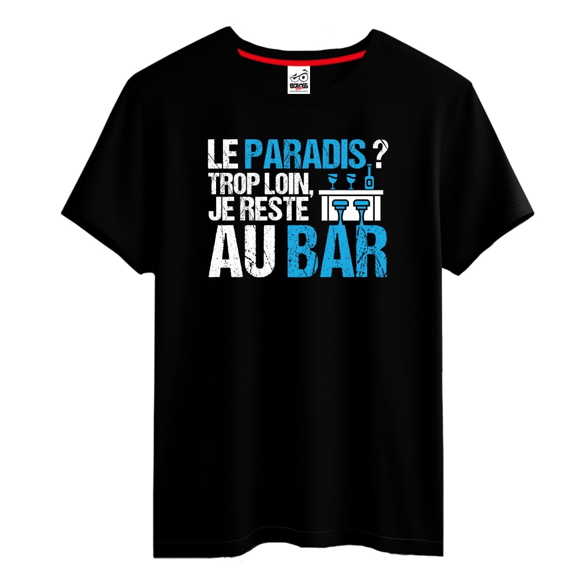 BOLOSS - T-Shirt Humour Alcool Homme/Unisex, Cadeau Papa, Beau-Père, Papy, Tonton, Alcool, Apéro, Cadeau Homme Noël Anniversaire, Tee Shirt Blague, Drôle, Comique