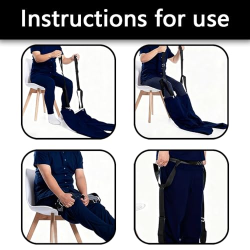 2 PCS Assistive Devices for Disabled, Clip and Pull Dressing Aid Adjustable Wearing Assist Tool for Elderly Handicap People Pregnant Injuries Post-Surgery Recovery (Black) - Image 6