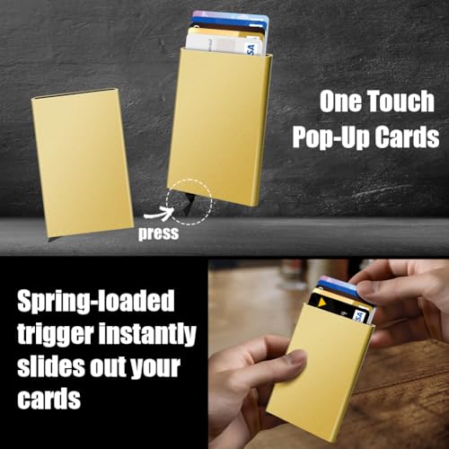 Image of FurArt Slim Minimalist Wallet RFID Credit Card Holder for Men | slim minimalist compact rfid id window thin