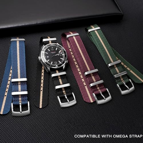Image of Military Ballistic Nylon Watch Band Heavy Buckle 18mm 20mm 22mm 24mm Thick G10 Premium Nylon Watch Bands Smart Watch Replacement Band Strap for Men Women