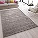 Produktbild VIMODA Teppich Modern Grau Kurzflor Meliert Farbecht Pflegeleicht, Maße:160 x 230 cm