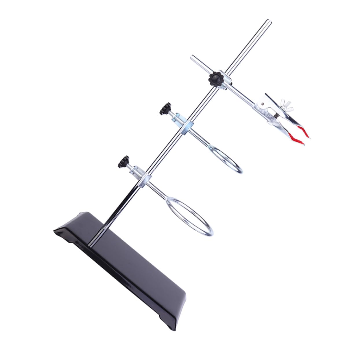 Support de Laboratoire et Design Convivial Couleur Aléatoire en Acier Inoxydable Anneau de Serrage, Installation Facile pour Expériences Chimiques en Laboratoire
