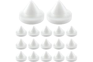 White Anti-Slam Door Hinges Silencer