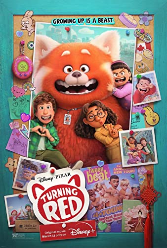 Póster de Turning Red 13 z18473 A1 sobre lienzo, material plano, enrollado, sin marco (84/59 cm), póster de película de película, decoración de pared, arte, actor, actriz, regalo, anime, auto, sala de