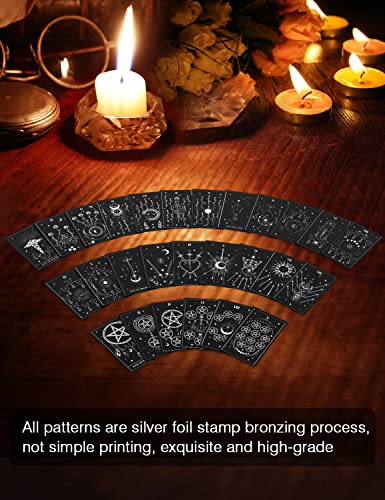 WJPC Silver Foil Tarot Cards with Guide Book Set&Gift Box for Beginner& Expert. Original Design Tarot Decks Cards Decks (Silver) - Image 3
