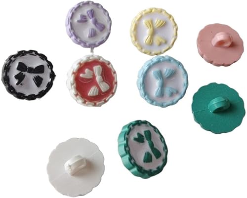 Miniatura 3 de BaoQiu 36 botones de costura de nailon, colores surtidos, 23 pulgadas, botones de plástico de 0.669in, para arte y manualidades, colecciones de