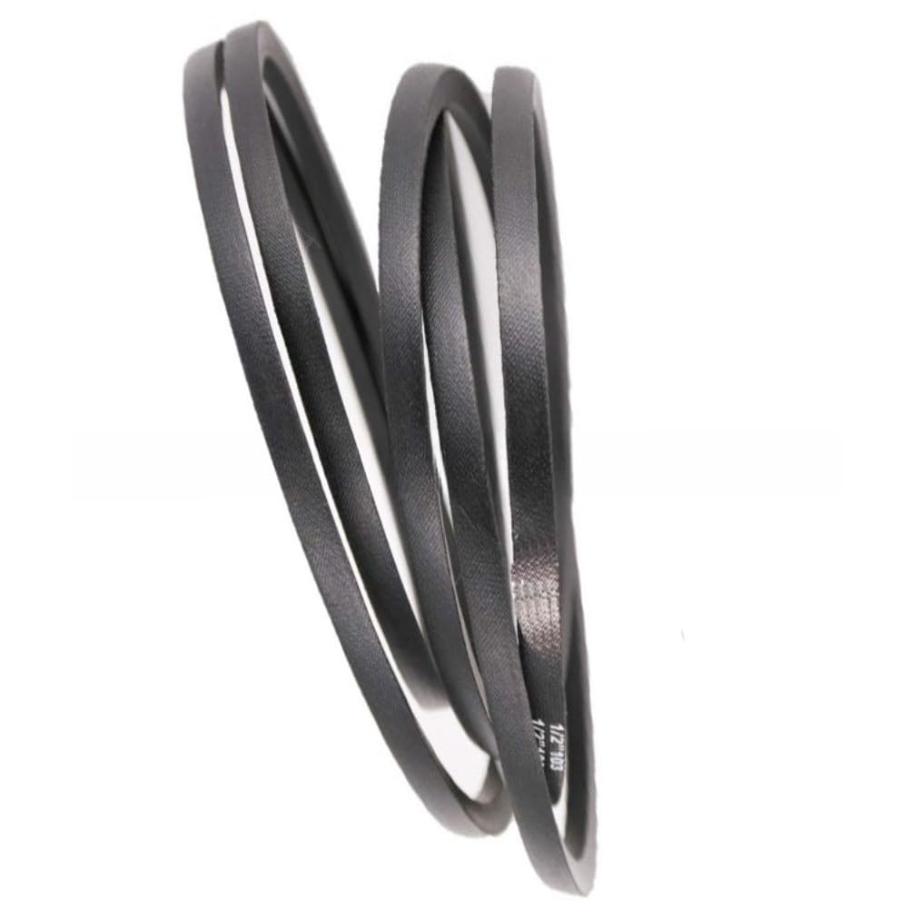 Courroie de transmission compatible avec John Deere L100 L110 L120 L130 G110 LA105 LA115 LA125 LA135 X110 X120 X140, remplacement OEM pour tracteur de pelouse M155885, noir, pièce unique