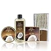 Spa-Gift-Baskets-Bath-and-Body-Set-with-Refreshing-Coconut-Fragrance-Lovestee-Bath-and-Body-Gift-Set-Includes-Shower-Gel-Body-Lotion-Body-Scrub-Body-Butter-Bath-Salt-and-Loofah-Back-Scrubbed Christmas Spa Gift Baskets Bath and Body Set with Refreshing Coconut Fragrance Lovestee - Bath and Body Gift Set Includes Shower Gel Body Lotion Body Scrub Body Butter Bath Salt and Loofah Scrubbed