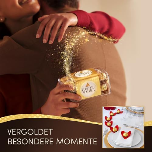 Ferrero Rocher – knusprig-cremige Nuss-Pralinen-Spezialität – Pralinen zum Vatertag – Vatertagsgeschenk für Papa – 1 Packung mit 16 Einzelpralinen 3