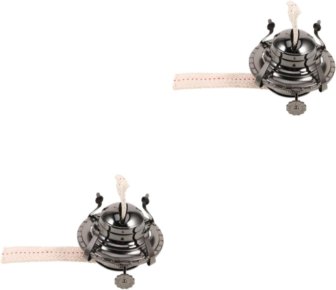 2pcs Vintage Kerosene Lamp Base Regulator Oil Lamp Burner Accessory for Home Decor Deep Easy Setup and Maintenance for Retro Lighting Enthusiasts