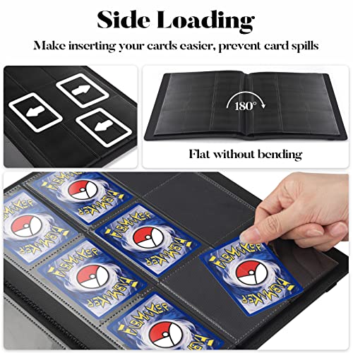 Fabmaker 01A0204 Trading Card Binder 9 Pocket, Fabmaker Pu Cover Card Collection Binder For 360 Cards, Premium Card Album, Sturdy Card Holder Folders For Yugioh thumb #4