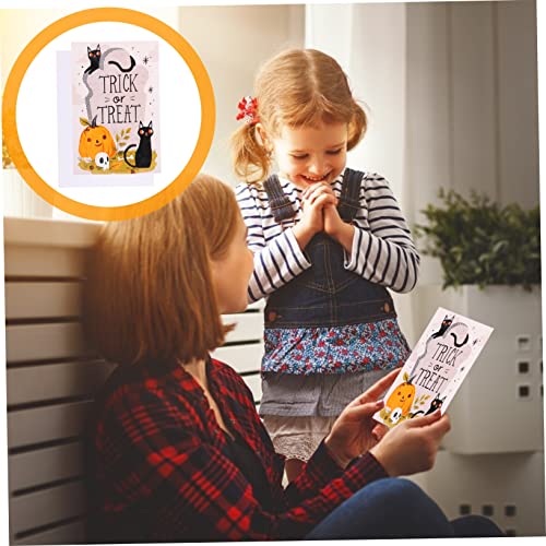 Cartes de message Halloween SHINEOFI lot de 96 pour invitations