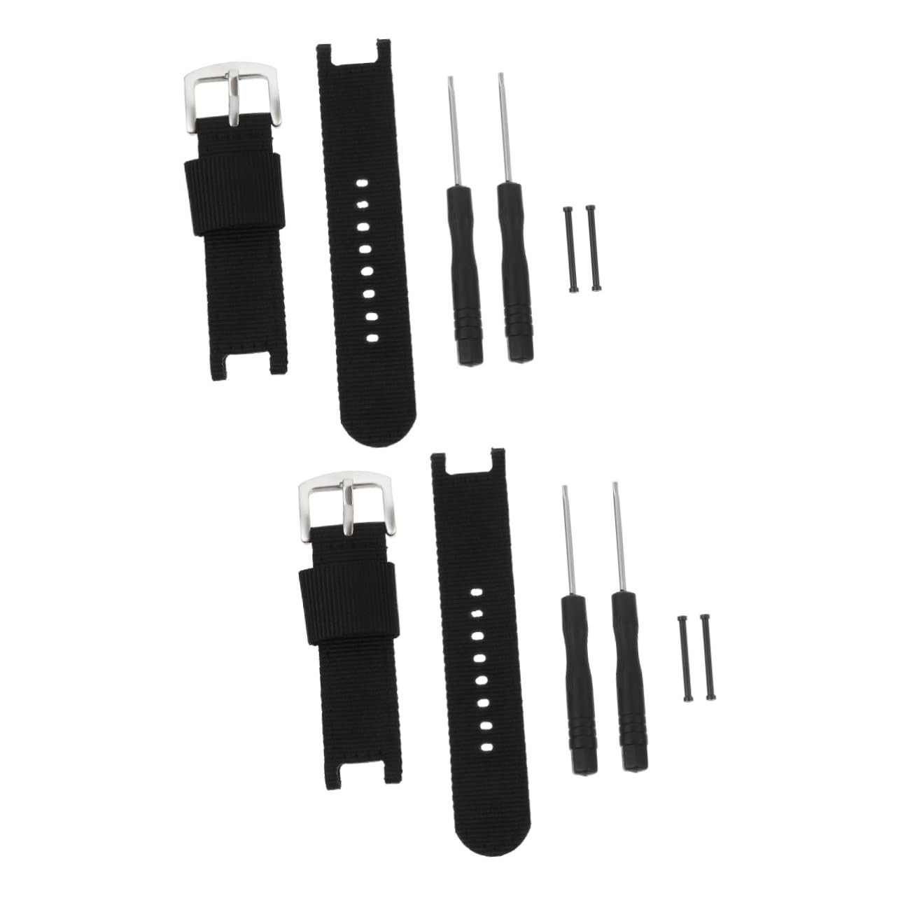 OSALADI 2pièces Bracelet Montre Nylon Tissé Pour Et Accessoire Sportif Pour Hommes Et Femmes