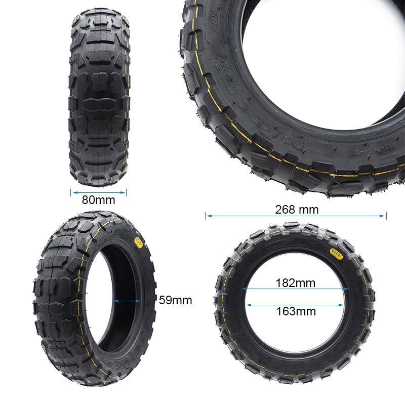 Compatible avec Pneu Trottinette Électrique tubeless offroad 90-65-6,5 Sans gel