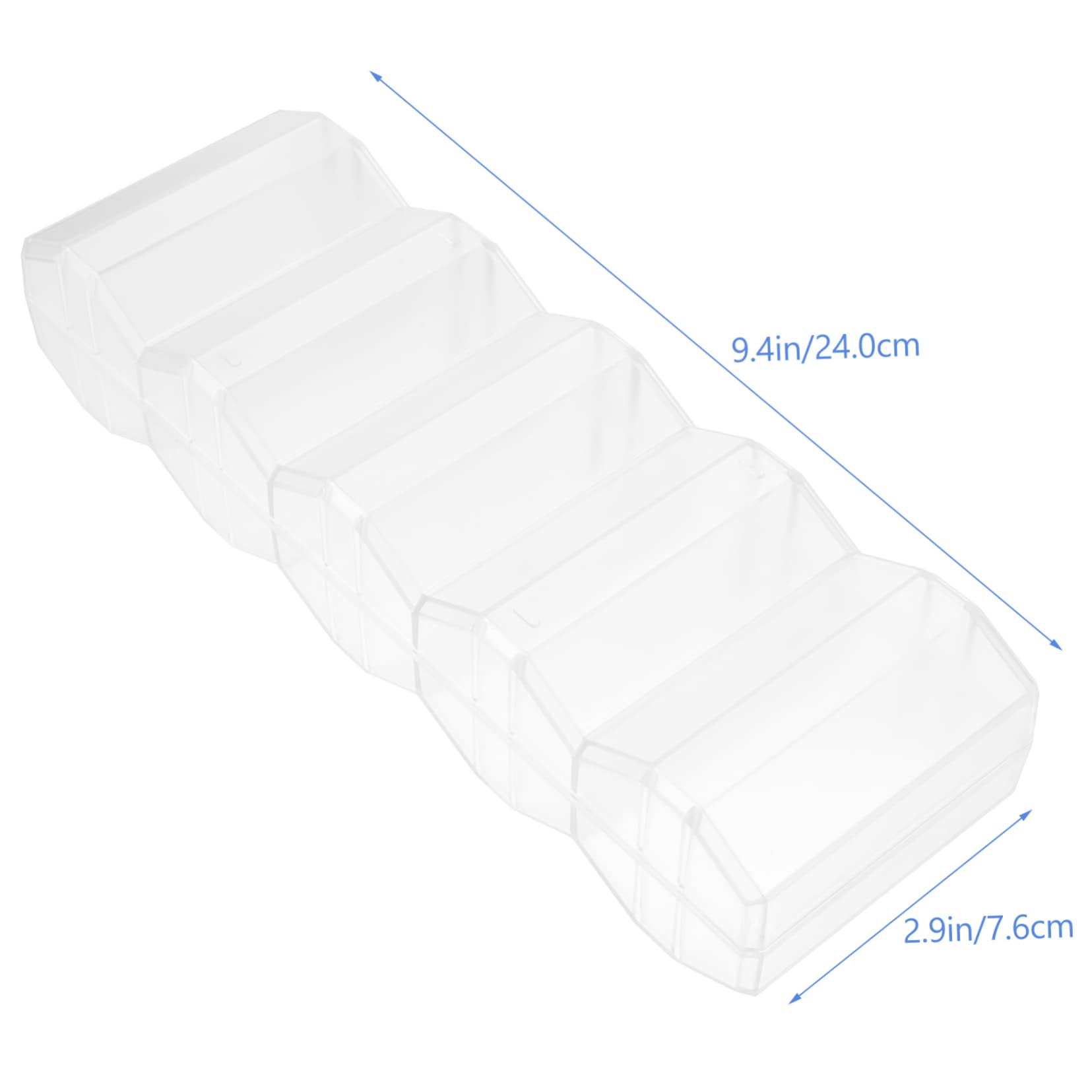 Vaguelly Game Chip Carrier Portable Transparent Poker Chip Storage Box Capacity Case and Access for Gaming Enthusiasts