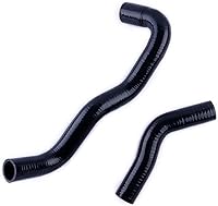 Vista 1 de JOIUYOLJ Kit de manguera de radiador de silicona de 3 capas compatible con Toyota Hilux LN65 4Runner LN60 LN61 2.4 Diesel (negro)