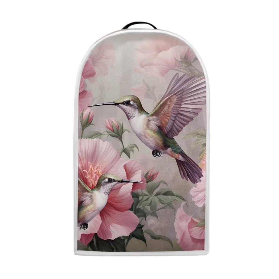 Hummingbird Floral Blender Dust Cover Appliance Covers for kitchen Stand Mixer or Coffee Maker Polyester Dust Proof Blender Cover with Top Handle
