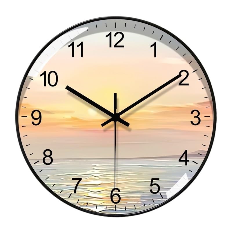 Horloge murale moderne silencieuse TUSUOD pour chambre et bureau de maison