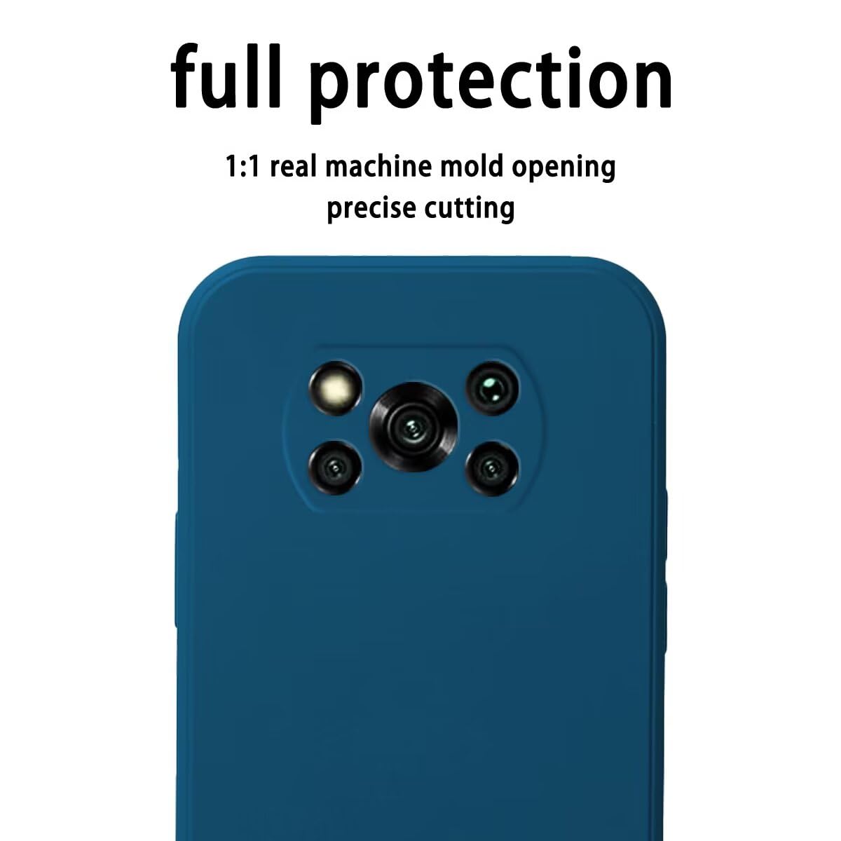 TANYO Cover per Xiaomi Poco X3 PRO | X3 NFC, Custodia TPU/PC Hybrid Custodie con 360° Supporto, Antiurto Guscio Protezione Bumper Case Caso, Blu