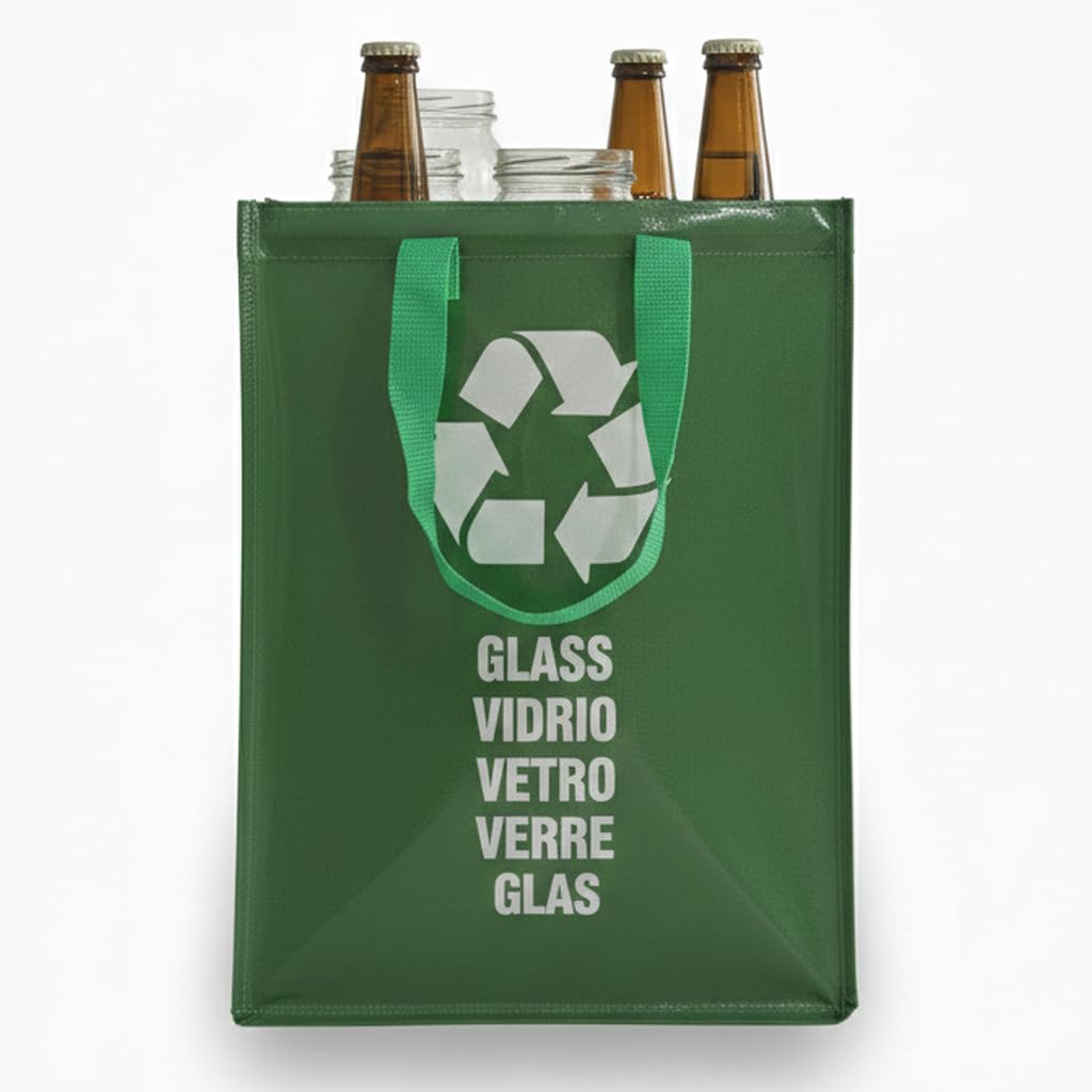 Space Home - Recycling Box - Reusable Recycling Bags for Kitchen - Large Reusable Recycle Bags with Handles - Recycling Bags for Kitchen - Recycling Storage Waste Separation Systems