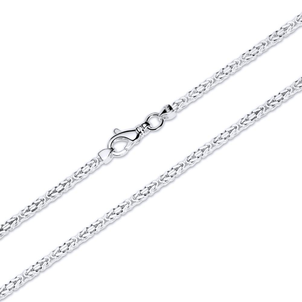 JEWLIX 925 Silber Königskette Herren Damen Halskette 2,5mm