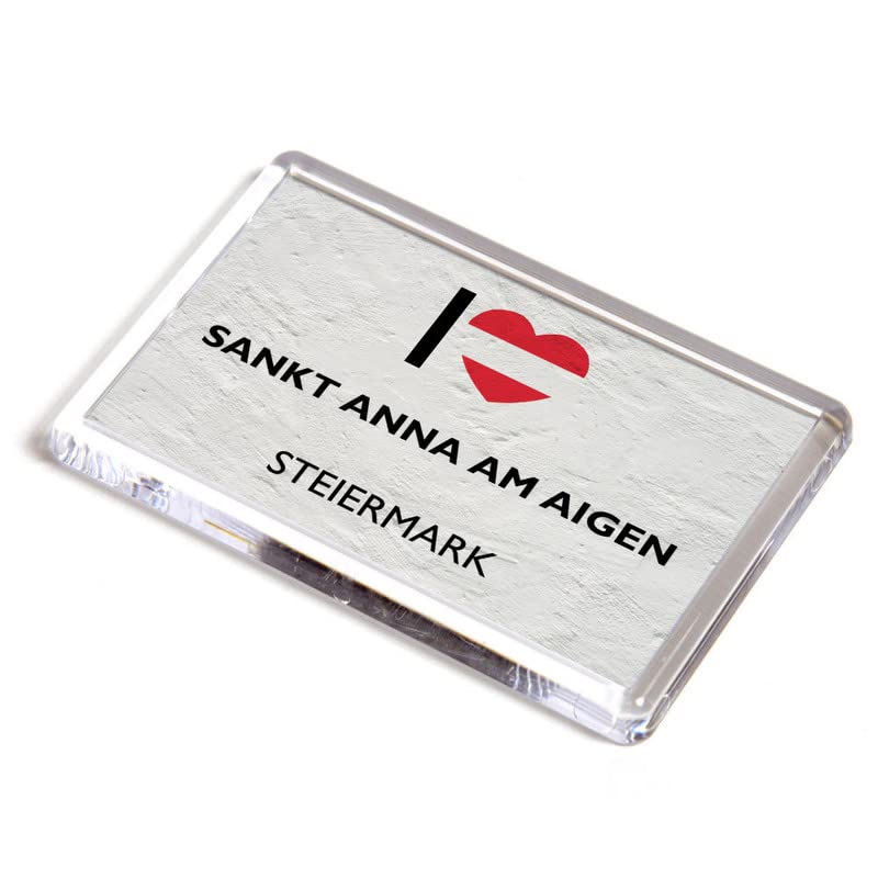 FRIDGE MAGNET - I Love Sankt Anna am Aigen, Steiermark - Austria