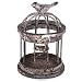 Rusty Small Iron Bird Cage with Bird on Top