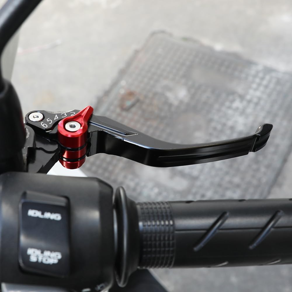 Compatible avec Yam&&aha MT09 MT-09 SP 2025-2026 Leva Freno Corta LevaFrizione,-Realizzato in Lega di Alluminio