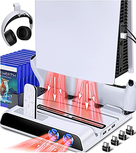 ESYWEN PS5 Controller Charger Station for Dualsense Controller, PS5 Charging Station for Playstation 5 Controllers, Fast Charging PS5 Controller Charger for Playstation DualSense with Airplane Design