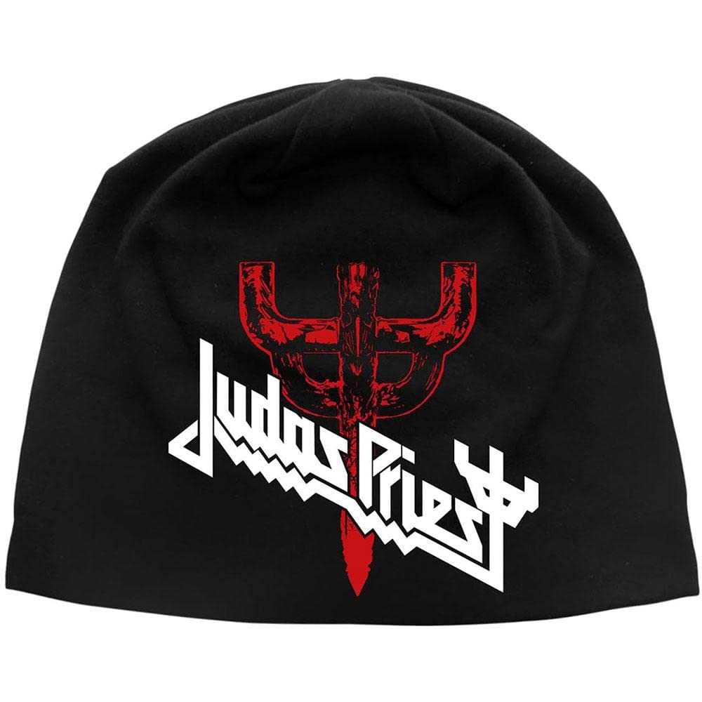 Razamataz Judas Priest Jersey Beanie # 2 Eemer of Souls Logo Hat, red, 28
