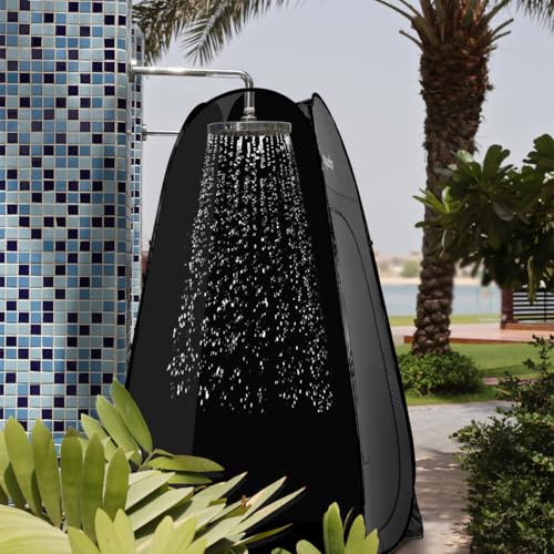 Image of ropoda Pop Up Tent 83 inch x 48 inch x 48 inch Upgrade Privacy Tent, Porta-Potty Changing Portable Changing Room Includes 1 Removable Bottom,8 Stakes,1Removable Rain Cover,1 Carrying Bag