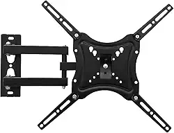 Suporte Articulado de Parede para TV, Ajuste Livre, Adequado para TVs de 14 a 55 Polegadas, Suporta um Peso Máximo de 30 Quilogramas