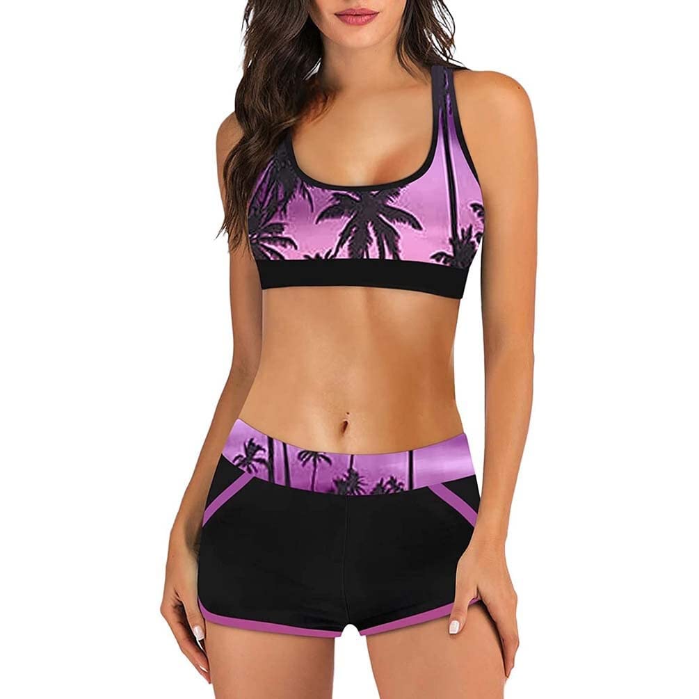 Set Bikini Per Le Donne Costumi Da Bagno Eleganti Due Pezzi Costume Da Bagno Push-up Costumi Da Bagno Bikini Bandeau Taglio Alto Bikini Set