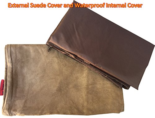 DIY-Pet-Bed-Pillow-Suede-Cover-Waterproof-Internal-case-for-DogCat-at-Medium-36X29-Brown-Color-Covers-only - Cucciolini Doodles   DIY-Pet-Bed-Pillow-Suede-Cover-Waterproof-Internal-case-for-DogCat-at-Medium-36X29-Brown-Color-Covers-only