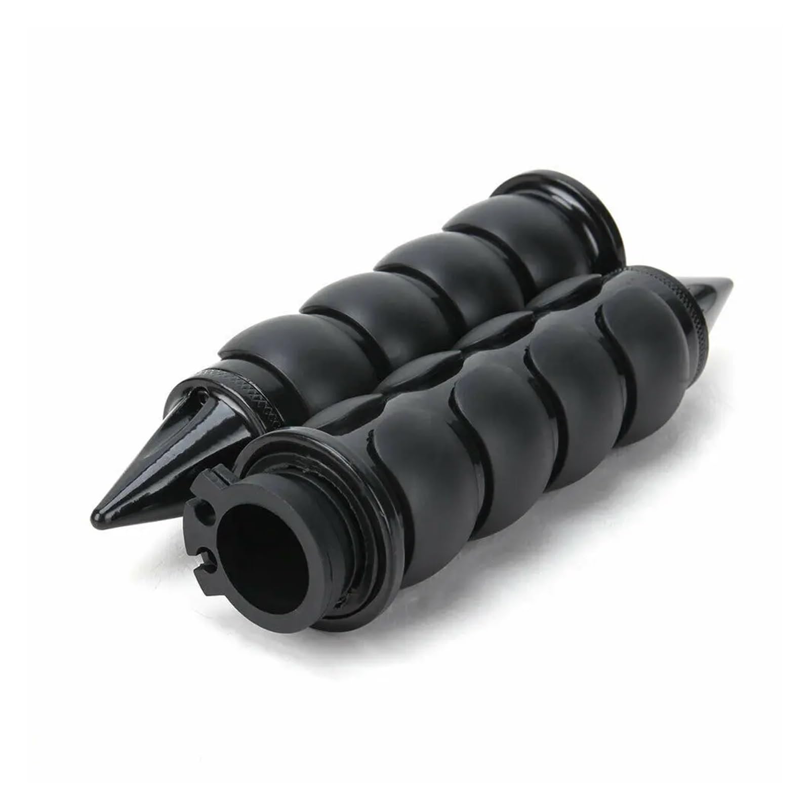 Empuñaduras Manillar Tapas Universales para Manillar De Motocicleta, Empuñaduras Antideslizantes para Ayudar Al Acelerador, Funda De Goma para Manillar De Motocicleta(B Black)