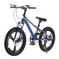 BSTSEL 18\" 20\" 22\" 24\" Inch Wheels Kids Bike for Aged 6-16 Boys Girls Children Bicycle Child Road Bike Shock Absorber Bike 3 Spoke Design Adjustable Height Bikes (Blue, 24 inch)