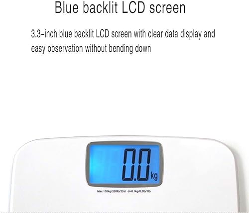 Miniatura 6 de Báscula de baño, báscula digital de baño de alta precisión, mide un peso de hasta 330 libras, LCD retroiluminado fácil de leer